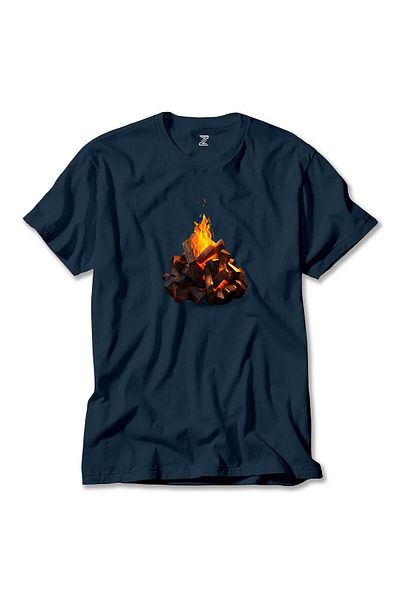 Z zepplin Μπλουζάκι Camp Fire Navy Blue