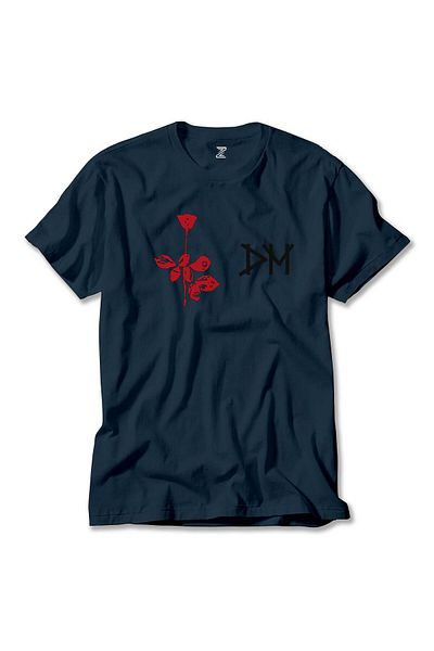Z zepplin T-shirt Depeche Mode Rose Navy Blue