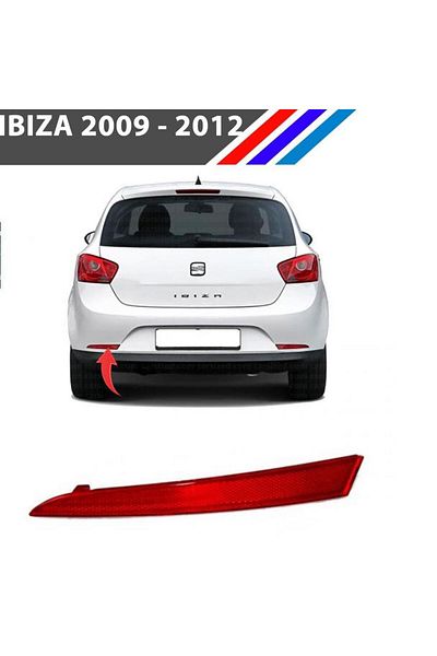 ZETOTO Seat Ibiza 2009-2012 Rear Bumper Reflector - Left Side