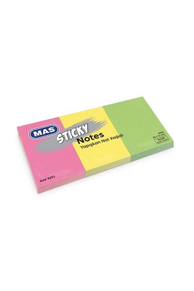 Mas Adhesive Note Paper 35x51mm x 5 Pack
