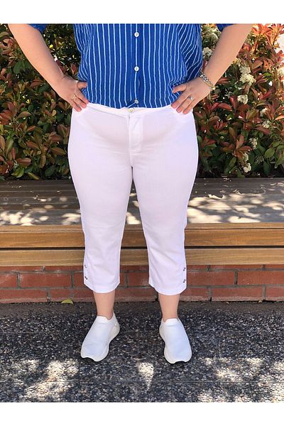 BAKTAGÖR WAIST HALF-RUBBERED CAPRY (SHORT LEG PANT)