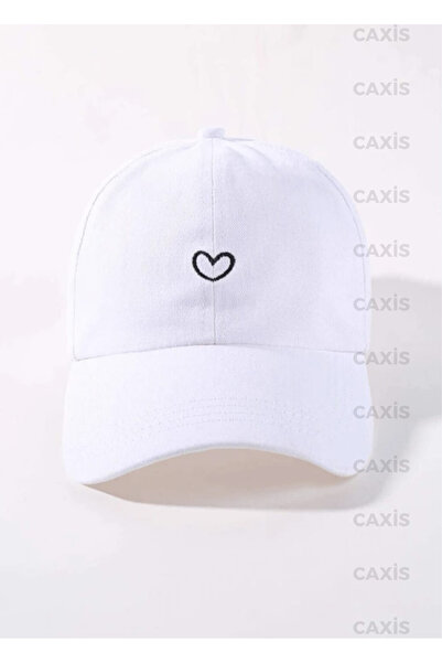 GYES Tiny Heart Printed Hat Adjustable Velcro Gabardine Cap