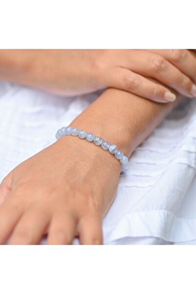 Padore Accessory Mavi Kalsedon Zihinsel Netlik ve Odaklanma: Unisex Doğal Taş...