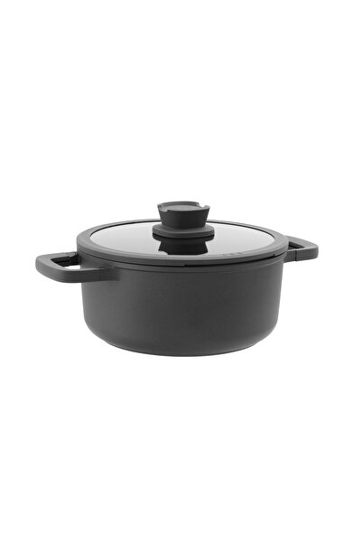 Berghoff Leo Stone Gray Cast Induction 8-Piece Fireproof Non-Stick Aluminum Casting Pot Set