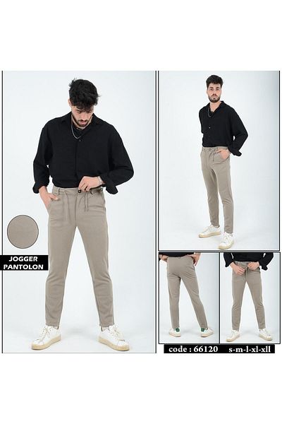 WST SPORT WEAR Ευέλικτο παντελόνι Jogger Silimfit Lycra - Ανδρικό ύφασμα με ελαστική μέση