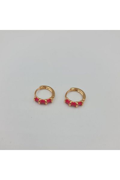 SE Jewellery Vip Xuping Pink Mini Hoop Earrings