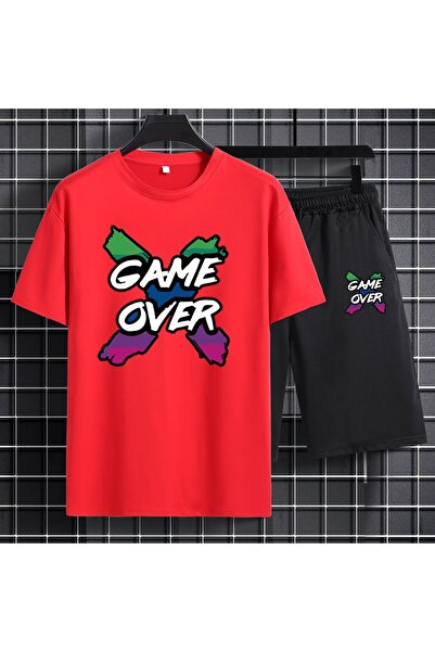 GALASHOP Men's "Game Over" Graphic Print T-shirt & Shorts