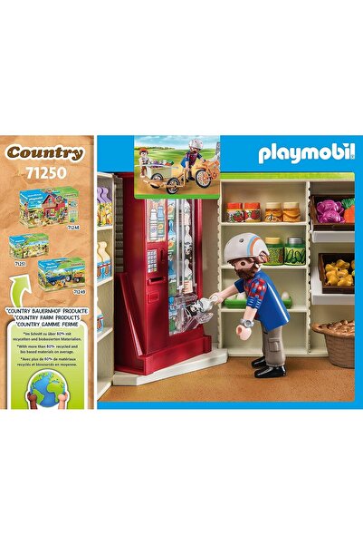 Playmobil 71250 Country Çiftlik Dükkanı, Çiftlik Hayvanı Oyun Setleri, Sürdürülebilir Oyuncaklar, Eğ
