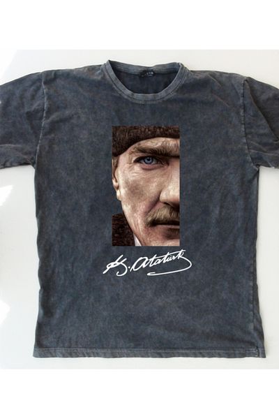 mAddog Ataturk Pasha Portrait - with Back Signature (Relax Fit) 9XL / 8XL / 7XL / 6XL / 5XL / 4XL / 3XL