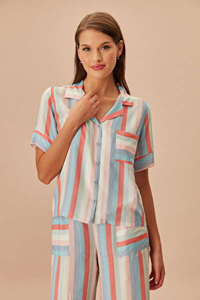 SUWEN Set de pijamale pentru bărbați Linepot