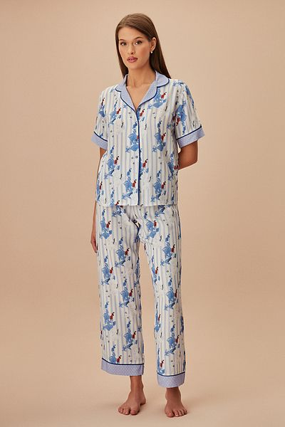 SUWEN Set de pijamale masculine Emily