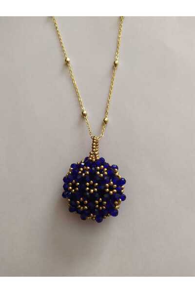 Sam Büyük Cevşen Kolye -  Zincirli - Kolye İpi Hediyeli / El Yapımı Kristal Boncuk Örme /