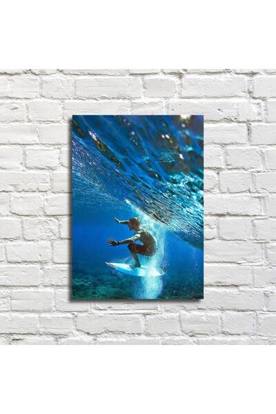 icase Ξύλινη ζωγραφιά "Surfing Sörf Wave Sea"