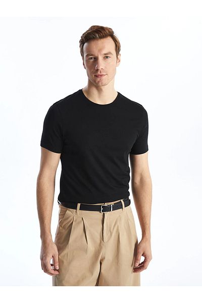 LC Waikiki Ανδρικό μπλουζάκι LCWAIKIKI Classic Crew με κοντό μανίκι χτενισμένο βαμβακερό