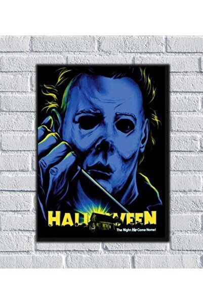 icase Filme de groază de Halloween Michael Myers Tablou din lemn
