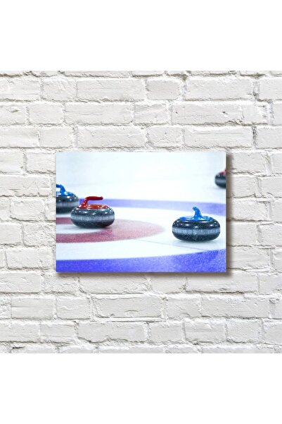 icase Curling Sporturi de iarnă Tabel cu sporturi de iarnă din lemn