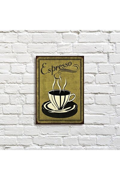 icase Decor retro cafea pentru bucătărie, pictură colorată pe lemn, dimensiun...