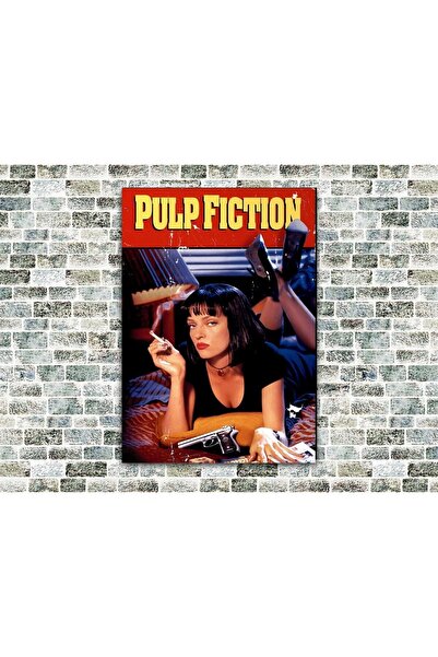 icase Pulp Fiction Ούμα Θούρμαν Ξύλινος Πίνακας