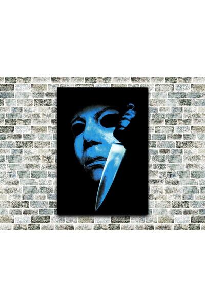 icase Halloween Michael Myers Tablou din lemn de dimensiuni mari