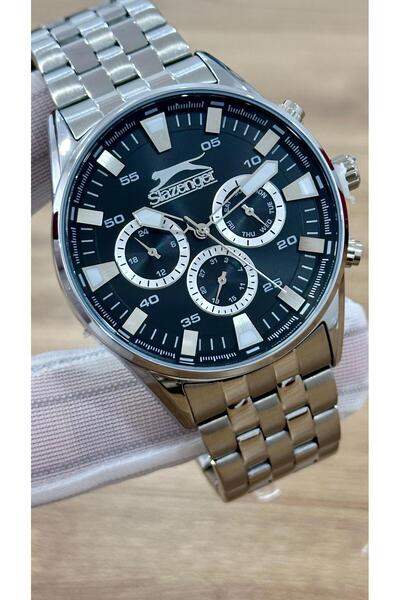 Slazenger Marka Çelik Kordon Kararma Renk Atma Yapmaz 5 Atm Su Geçirmez 2 Yıl...