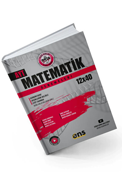 Ens Yayınları Ens 2025 Ayt Matematik 12 X 40 Denemeleri Orta Seviye Denemeleri