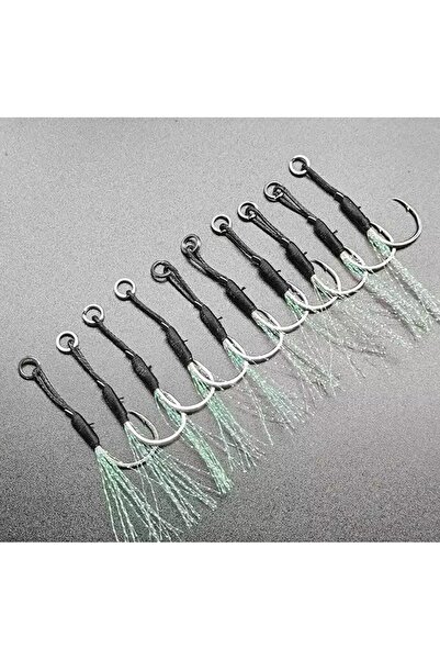Megsaydin 3 Adet - Asist İğnesi -  Simli Asist İğnesi - Kancası - Jig, Yapay ...