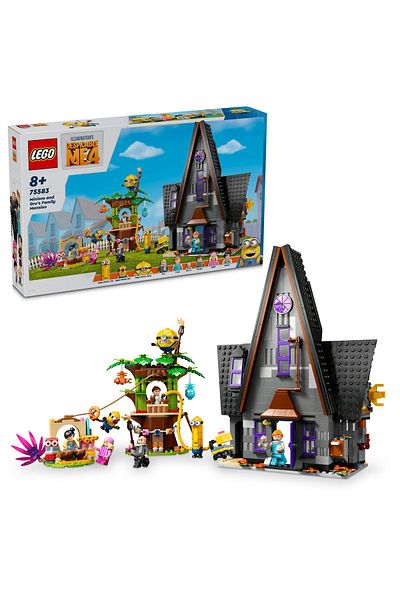 LEGO Despicable Me 4 - 8 Years Old and Above Construction Set, Minions and Gru's Family Pavilion 75583 (868 Pieces)