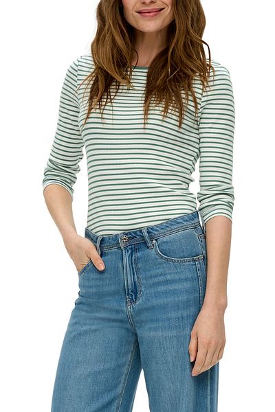 s.Oliver Gestreiftes Shirt mit Rückenausschnitt