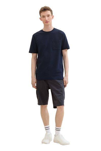 Tom Tailor Strukturiertes T-Shirt mit Tasche