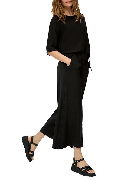 s.Oliver Culotte mit Eingrifftasche, High rise, Weites Bein
