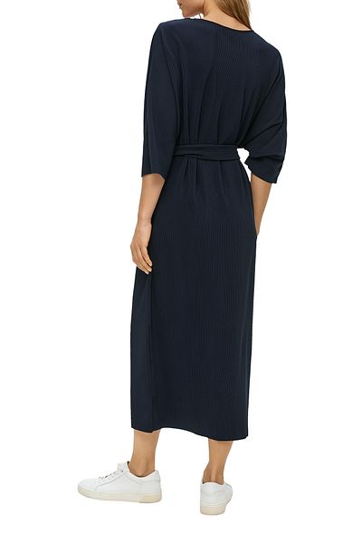 s.Oliver Plissiertes Kleid mit Bindegürtel