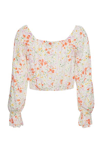 PIECES PCARINE LS CROPPED TIE TOP Π.Χ