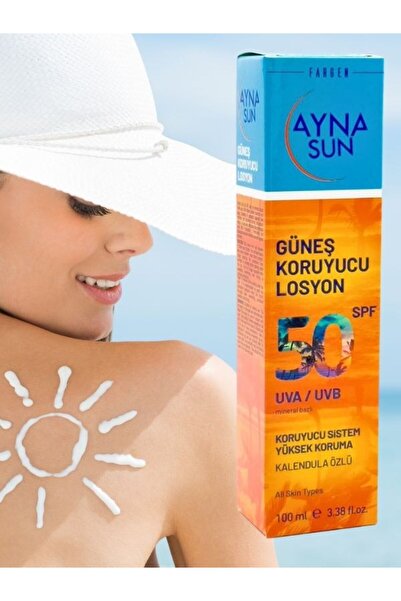 Ayna Sun Kalendula Özlü Güneş Koruyucu Losyon 50 Spf Mineral Bazlı 100 ml Gün...