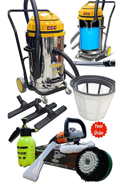 PROXTECH 3 Motorlu Islak Kuru Sanayi Tip Süpürge Ve Koltuk Yıkama Koltuk Fırç...