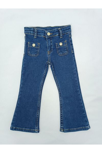JABBER girls children's Spanish leg jeans blue