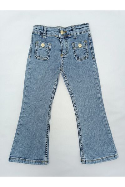 JABBER girls children's Spanish leg jeans light blue