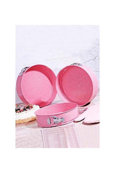 Penguen 3-Piece Colorful Cake Mold with Clamp Pink