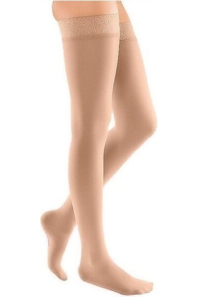 medi Mediven Elegance Ccl2 Dizüstü Silikon Bantlı Burnu Kapalı Ten