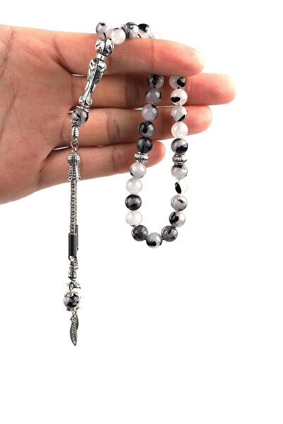 Mavera Doğaltaş Mărgele de rugăciune naturale de cuarț cu tăietură sferică de...