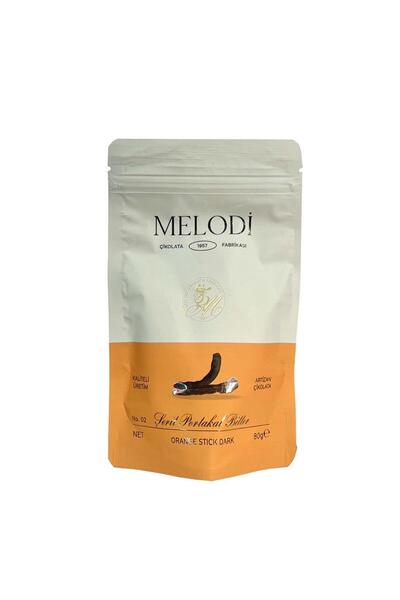Melodi Çikolata Bitter Çikolatalı Şerit Portakal 80 gr