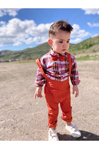 favorimkids new checkered color Salopet Set