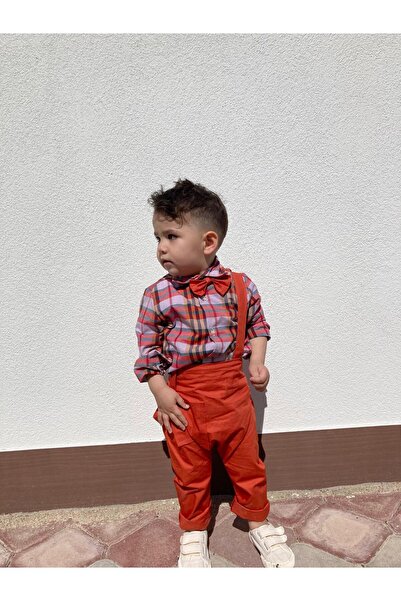 favorimkids new checkered color Salopet Set