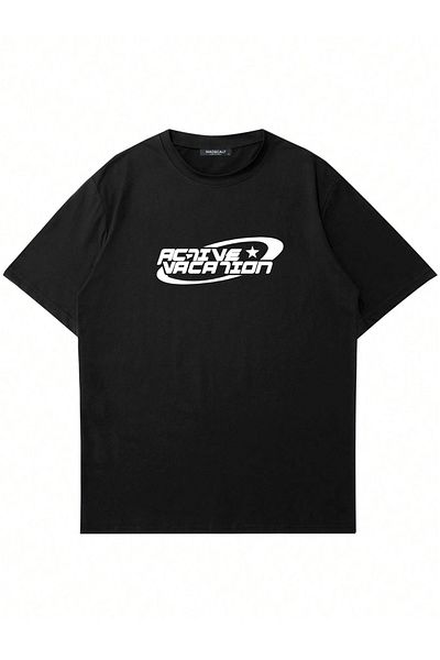 Mad&Calf Μπλουζάκι Unisex Active Nation με στάμπα Oversize