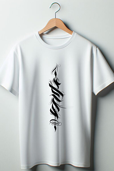 Vordevia Vertikalni tekst Štampano Oversize kroj Široka unisex okrugla kragna...