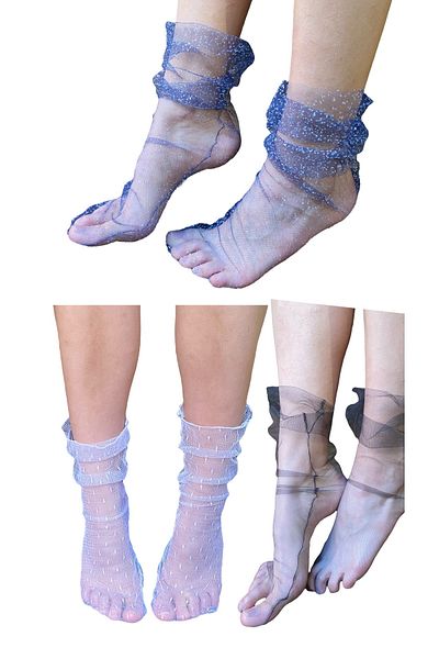 Parlajent Set of 3 Tulle Socks