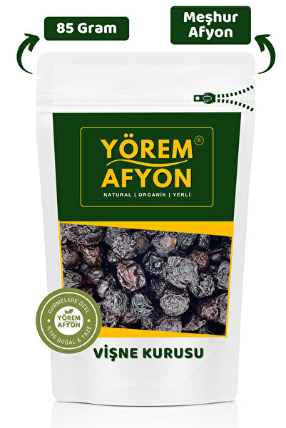 Gülçehre Meşhur Afyon'un Zengin Aromalı Doğal Kurutulmuş Çekirdekli Vişne Kurusu {Prunus Cerasus} | 85Gr.
