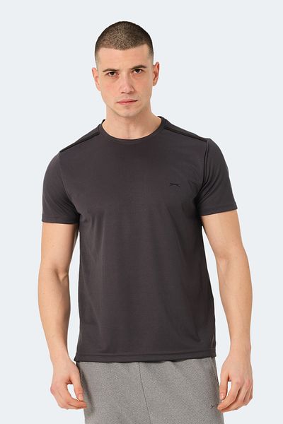 Slazenger Ανδρικό μπλουζάκι σε σκούρο γκρι - ΔΙΑΒΑΣΤΕ