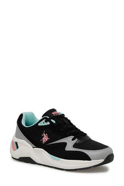 U.S. Polo Assn. HUSKY WMN 4FX Black Women's Sneaker