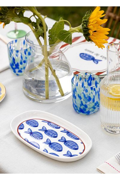 The Mia Set of 2 26 cm Fish Oval Serving