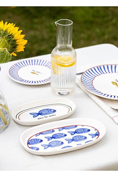 The Mia Set of 2 26 cm Fish Oval Serving